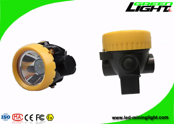 Lampu Helm Penambangan Keselamatan Bawah Tanah 4000lux Plug In Charger Daya Tinggi