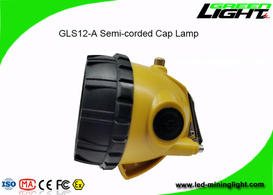 15000lux LED Cordless Mining Cap Lights 1.7W Dengan Fungsi Peringatan Daya Rendah