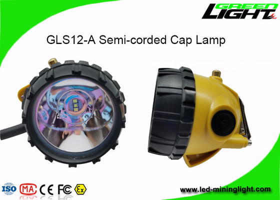 15000lux LED Cordless Mining Cap Lights 1.7W Dengan Fungsi Peringatan Daya Rendah