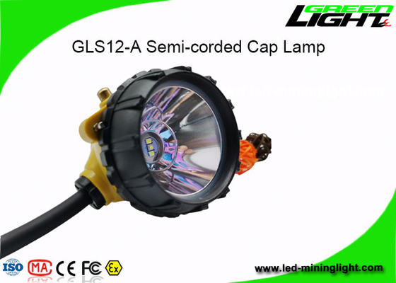 15000lux LED Cordless Mining Cap Lights 1.7W Dengan Fungsi Peringatan Daya Rendah