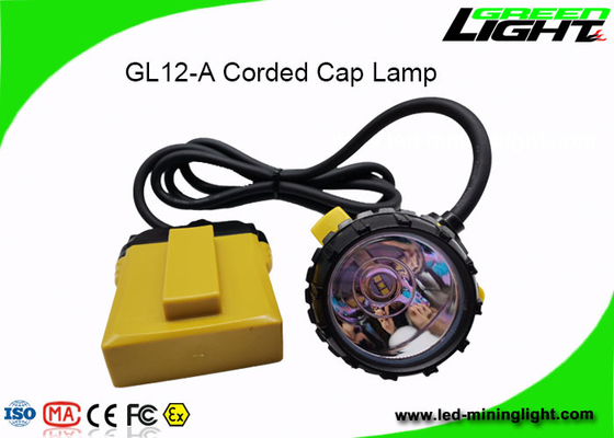 Lampu Cap Penambang LED Kinerja Tinggi 25000lux Brightness 1200 Siklus Baterai