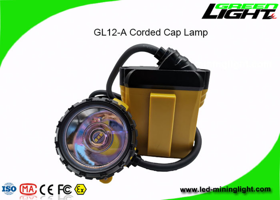 Lampu Cap Penambang LED Kinerja Tinggi 25000lux Brightness 1200 Siklus Baterai