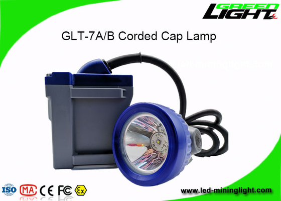 Safety Mining LED Corded Cap Lamp Kecerahan Tinggi Dengan Waktu Kerja 22 Jam