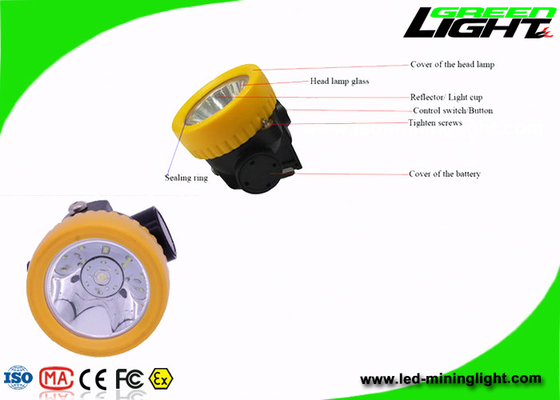 Baterai Isi Ulang PC 3500Lux LED Miner Mining Lights