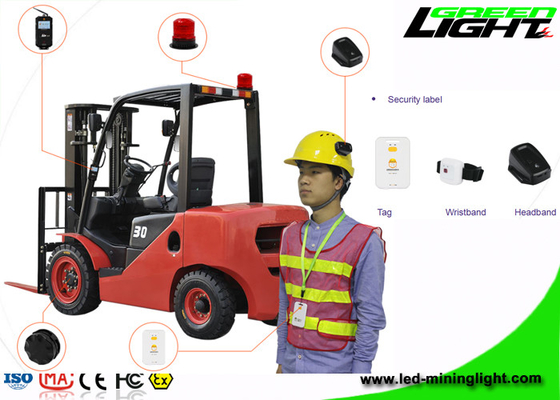 Keselamatan Kendaraan Forklift UWB ABS LED Miners Cap Lamp