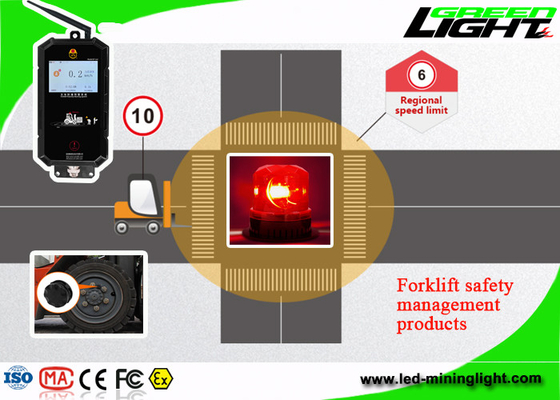 Keselamatan Kendaraan Forklift UWB ABS LED Miners Cap Lamp