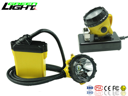 Aluminium 10400mAh 25000lux Cree Led Coal Miners Lamp