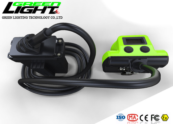Layar OLED IP68 530LUM 25000LUX LED Miners Cap Lamp