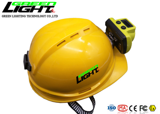 Kasus ABS 385LUM 2.96W 18000lux Led Miners Cap Lamp