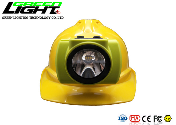 Kasus ABS 385LUM 2.96W 18000lux Led Miners Cap Lamp