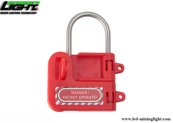 No. S430 Safety Steel Hasp Lockout dengan Pegangan Plastik Merah, Jarak Jaw 1in (25mm)