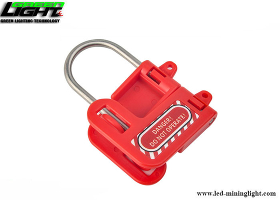 No. S430 Safety Steel Hasp Lockout dengan Pegangan Plastik Merah, Jarak Jaw 1in (25mm)