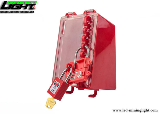No. S430 Safety Steel Hasp Lockout dengan Pegangan Plastik Merah, Jarak Jaw 1in (25mm)