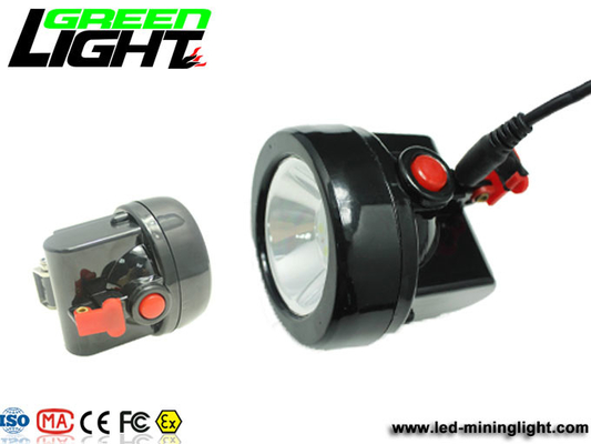 1200 Siklus 6000lux PC 2.8Ah Lampu Helm Penambang Batubara