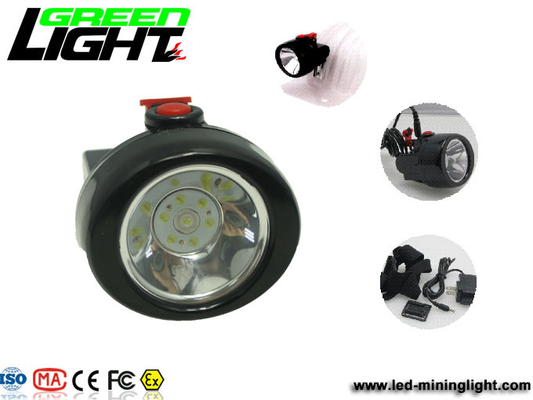 1200 Siklus 6000lux PC 2.8Ah Lampu Helm Penambang Batubara