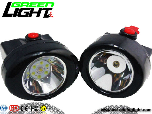 1200 Siklus 6000lux PC 2.8Ah Lampu Helm Penambang Batubara