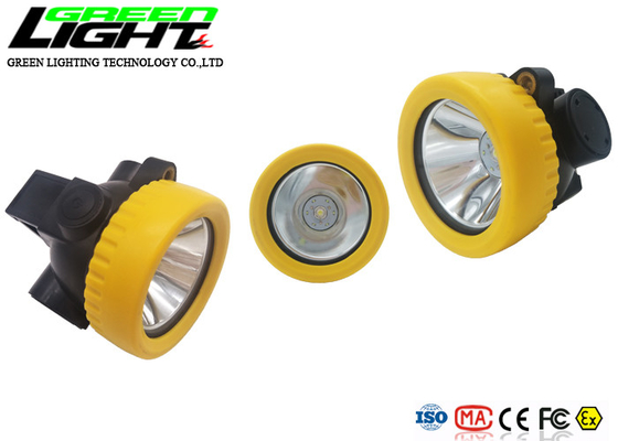 Lampu Cap Penambang Nirkabel 5000LUX 2200mAh IP68 Putih Hangat