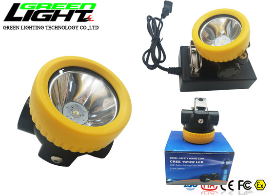 Lampu Cap Penambang Nirkabel 5000LUX 2200mAh IP68 Putih Hangat