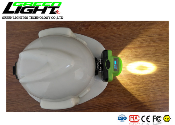 Layar OLED 1.78W 15000LUX 480mA Wireless Miners Cap Lamp