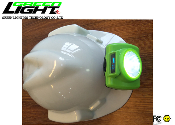 Layar OLED 1.78W 15000LUX 480mA Wireless Miners Cap Lamp