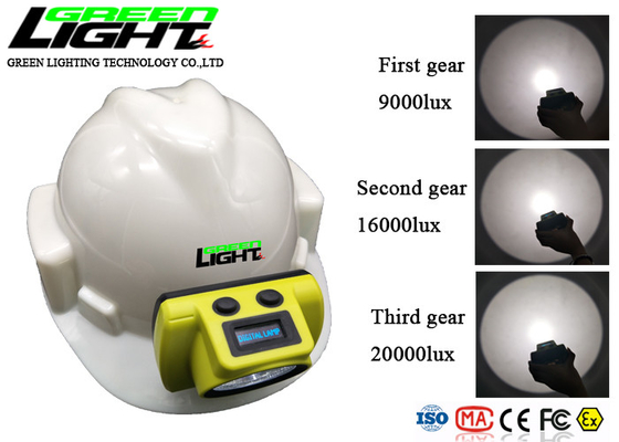 Kasus ABS 348lum 25000lux 2.96W LED Penambang Cap Lamp