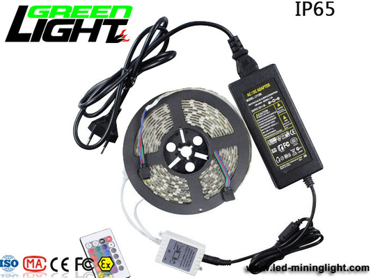 12W IP65 RGB SMD5050 LED Lampu Strip Fleksibel