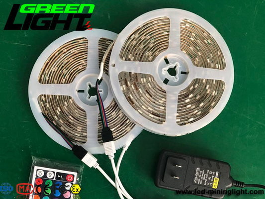 12W IP65 RGB SMD5050 LED Lampu Strip Fleksibel