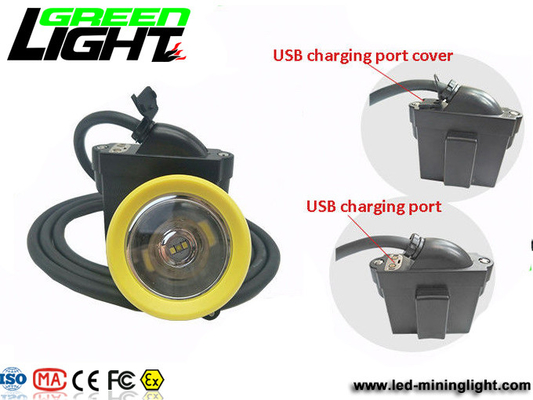 Lampu Helm Penambang Bawah Tanah IP68 6.6Ah 1000Lux tahan air