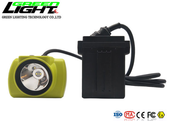 Lampu Tutup Penambang LED IP68 Tahan Air 13600mAh 25000lux Dengan Kabel