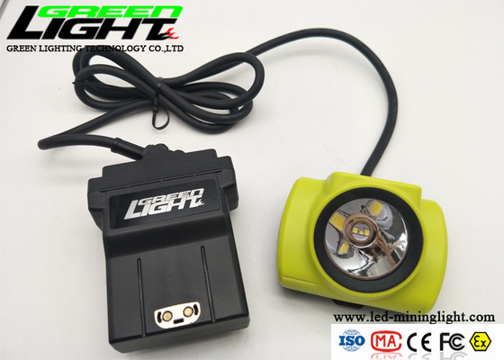 Waterproof IP68 25000lux 13.6Ah 4.07W LED Miners Cap Lamp
