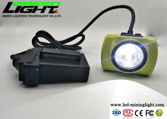 13.6Ah 530lum 25000lux Led Mining Cap Lamp Untuk Bawah Tanah