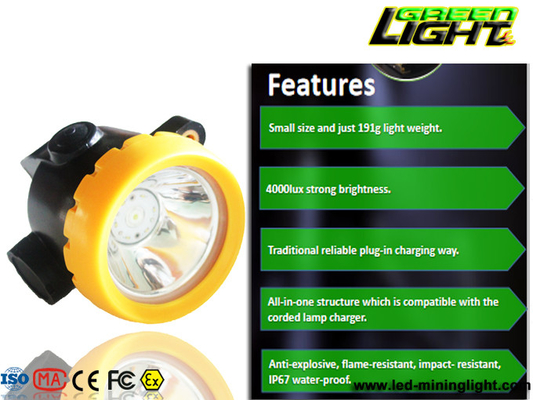 Waterproof 200mA 0.93w 117lum Lampu Depan LED Isi Ulang