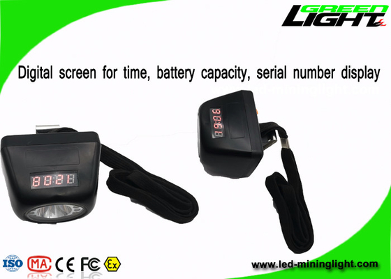 Isi ulang 1.3W 4.5Ah 8000lux Cordless Miners Cap Light