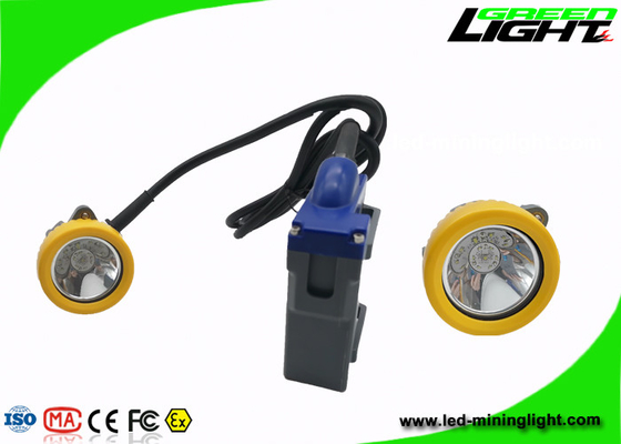 Sepeda 6.6Ah 1.67W 1000 memimpin Mining Cap Lamp 15000lux