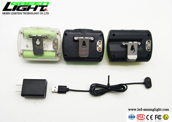 2.96W 18000lux 6.8Ah Wireless Cap Lamp Untuk Tambang Bawah Tanah