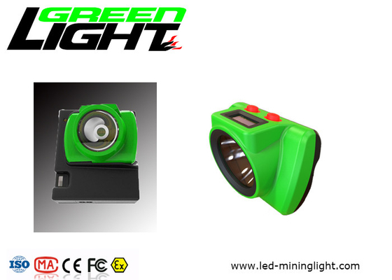 Layar OLED 6.8Ah 232lum Lampu Pertambangan Batubara Tahan Air 13000lux