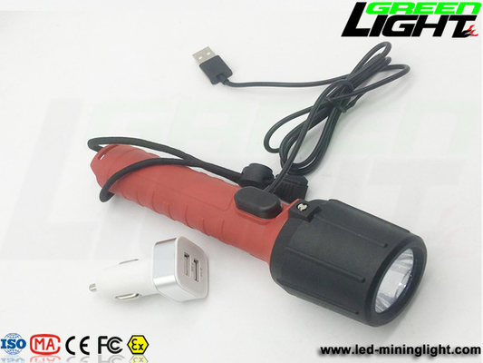 3000lux 2200mAh Lampu Obor Bukti Ledakan IP68 450lum