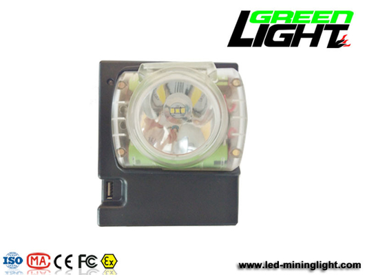 Lampu Cap Penambang Tanpa Kabel Isi Ulang IP68 0.96W 15000lux