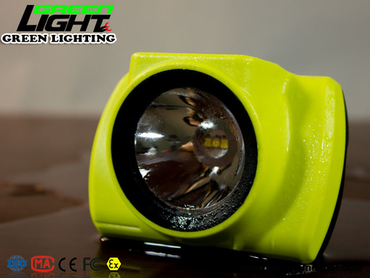 18000lux 385lum Cordless Miners Cap Lamp 6500mAh Dengan Layar LCD