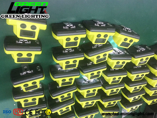 18000lux 385lum Cordless Miners Cap Lamp 6500mAh Dengan Layar LCD