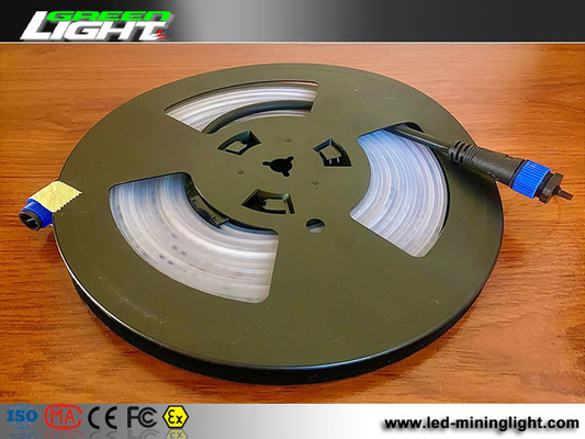 3100 Lumens SMD5050 Baris Ganda Led Strip Silicon 220VAC 35W / M Untuk Terowongan