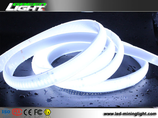 3100 Lumens SMD5050 Baris Ganda Led Strip Silicon 220VAC 35W / M Untuk Terowongan
