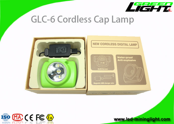 1.78W 232LM LED Cordless Mining Lamp 6800mAh IP68 Tahan Air