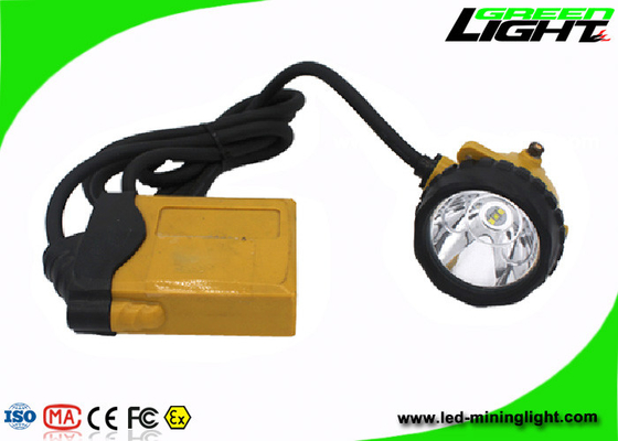 Waterproof 348lum 10.4Ah Corded Mining Cap Lamp 25000lux Untuk Penambang