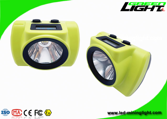 18000lux 6.8Ah Wireless Coal Mining Headlamp 232lum Dengan Layar OLED
