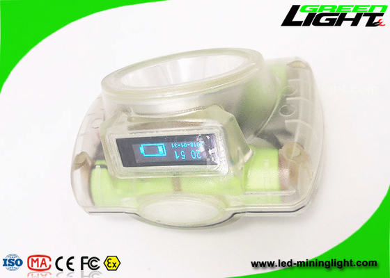 1.78W 232lum Cordless LED Cap Lamp 13000lux Isi Ulang Dengan Tampilan