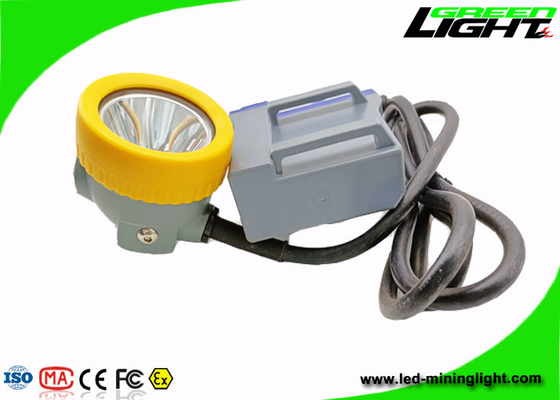 IP68 216lum 15000lux LED Miner Cap Lamp 1.67W Dengan Cradle Chager