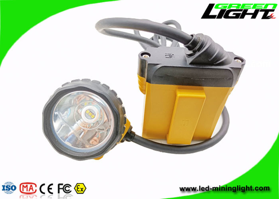 348Lum 25000lux Explosion Proof Mining Headlamp 10.4Ah Dengan Kabel