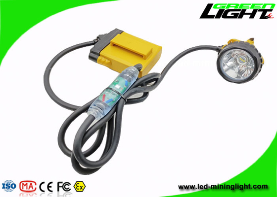 348Lum 25000lux Explosion Proof Mining Headlamp 10.4Ah Dengan Kabel