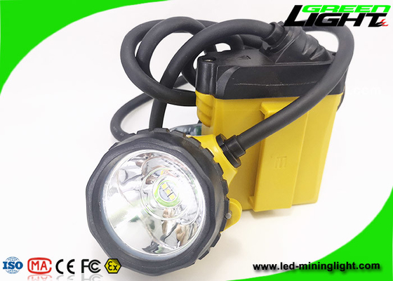 348lum Rechargeable Corded Miners Cap Light 10.4Ah Dengan Peringatan Daya Rendah